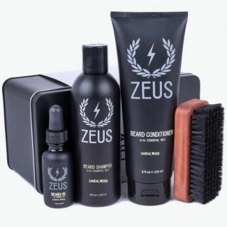 Zeus Deluxe Beard Care Kit Sandalwood