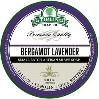 Bergamot Lavender Shaving Soap 170 ml - Stirling