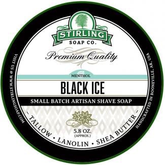 Black Ice Shaving Soap 170 ml - Stirling