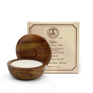 Sandalwood Shaving Soap + Wooden Bowl - Taylor of Old Bond Street